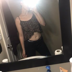 Cute patterned crop top